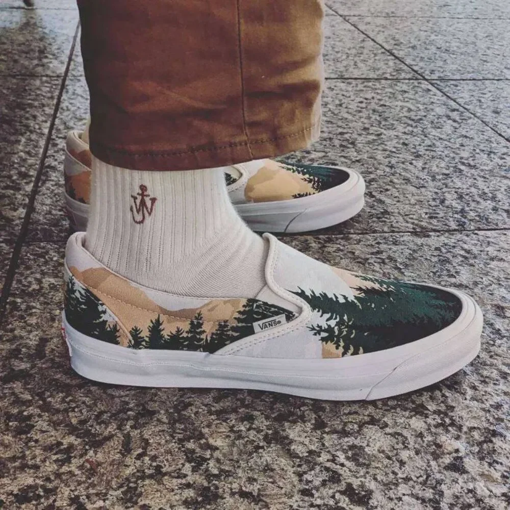 Kith For Vault By Vans OG Classic Slip-On LX Size 11.5 Treescape New DS NIB KITH